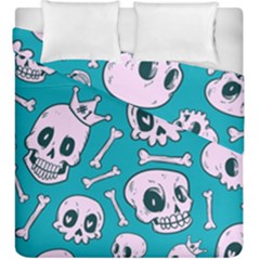 Skull Duvet Cover Double Side (king Size) by Sobalvarro