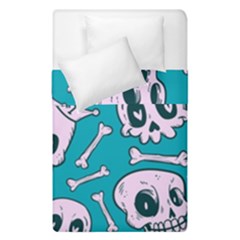 Skull Duvet Cover Double Side (single Size) by Sobalvarro