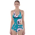Skull Cut-Out One Piece Swimsuit View1