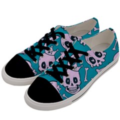 Skull Men s Low Top Canvas Sneakers by Sobalvarro