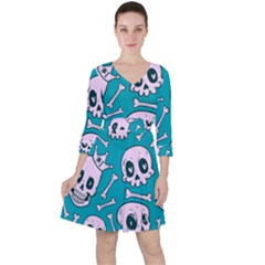 Skull Ruffle Dress by Sobalvarro