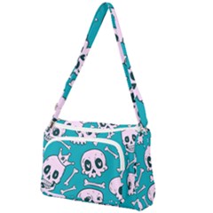 Skull Front Pocket Crossbody Bag by Sobalvarro