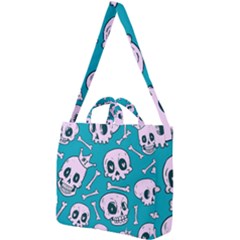 Skull Square Shoulder Tote Bag by Sobalvarro