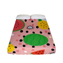 Cats And Fruits  Fitted Sheet (full/ Double Size) by Sobalvarro