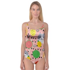 Cats And Fruits  Camisole Leotard  by Sobalvarro