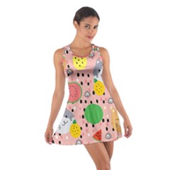 Cats And Fruits  Cotton Racerback Dress by Sobalvarro