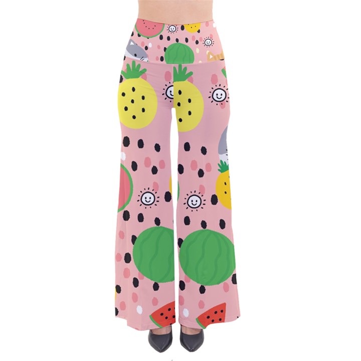 Cats and fruits  So Vintage Palazzo Pants