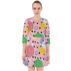 Cats And Fruits  Smock Dress by Sobalvarro