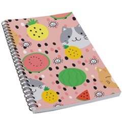 Cats And Fruits  5 5  X 8 5  Notebook by Sobalvarro