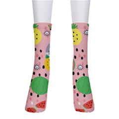 Cats And Fruits  Men s Crew Socks by Sobalvarro