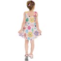 Tekstura-fon-tsvety-berries-flowers-pattern-seamless Kids  Sleeveless Dress View2