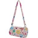 Tekstura-fon-tsvety-berries-flowers-pattern-seamless Mini Cylinder Bag View1