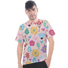 Tekstura-fon-tsvety-berries-flowers-pattern-seamless Men s Sport Top