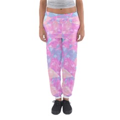 Pink Blue Peach Color Mosaic Women s Jogger Sweatpants by SpinnyChairDesigns