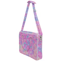 Pink Blue Peach Color Mosaic Cross Body Office Bag