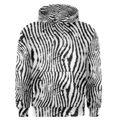 Zebra Print Stripes Men s Core Hoodie by SpinnyChairDesigns