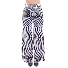 Zebra Print Stripes So Vintage Palazzo Pants by SpinnyChairDesigns