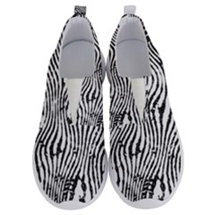 Zebra Print Stripes No Lace Lightweight Shoes