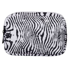 Zebra Print Stripes Make Up Pouch (small) by SpinnyChairDesigns