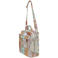 Colorful-baby-bear-cartoon-seamless-pattern Crossbody Day Bag by Sobalvarro