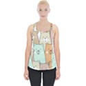 Colorful-baby-bear-cartoon-seamless-pattern Piece Up Tank Top View1