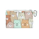 Colorful-baby-bear-cartoon-seamless-pattern Canvas Cosmetic Bag (Medium) View2