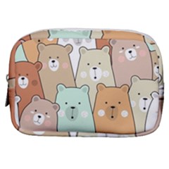 Colorful-baby-bear-cartoon-seamless-pattern Make Up Pouch (small) by Sobalvarro