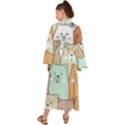 Colorful-baby-bear-cartoon-seamless-pattern Maxi Kimono View2