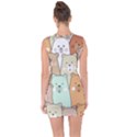 Colorful-baby-bear-cartoon-seamless-pattern Lace Up Front Bodycon Dress View2