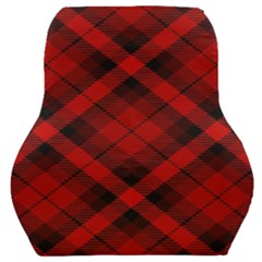 Red and Black Plaid Stripes Car Seat Back Cushion 