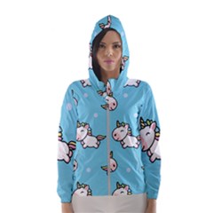 Unicorns  Women s Hooded Windbreaker by Sobalvarro