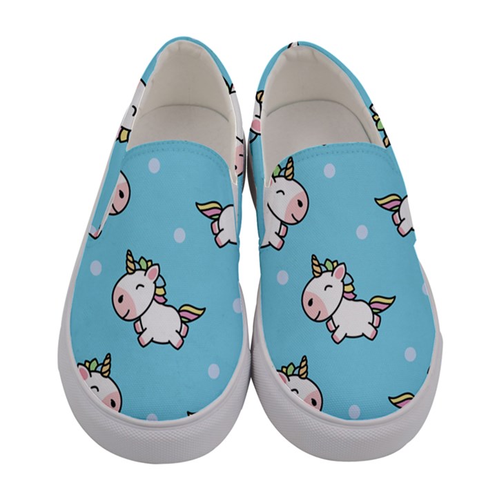 Unicorns  Women s Canvas Slip Ons