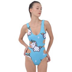 Unicorns  Side Cut Out Swimsuit by Sobalvarro