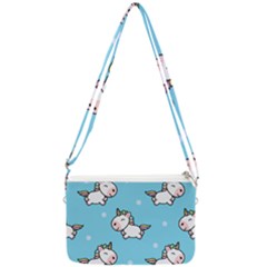 Unicorns  Double Gusset Crossbody Bag by Sobalvarro