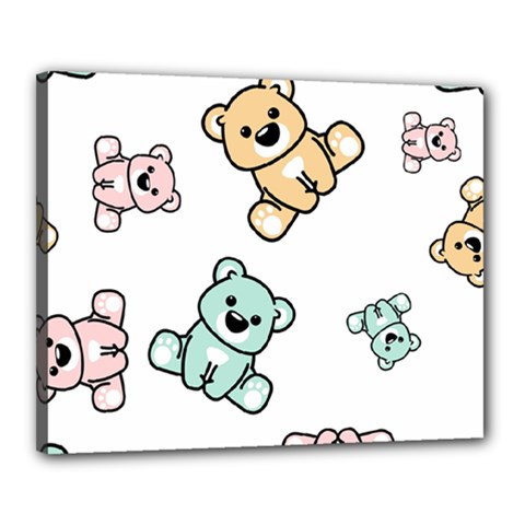 Bears Canvas 20  X 16  (stretched) by Sobalvarro