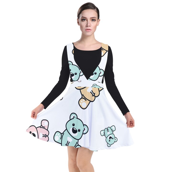 Bears Plunge Pinafore Dress