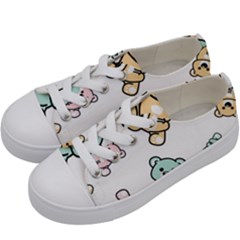 Bears Kids  Low Top Canvas Sneakers by Sobalvarro