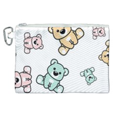 Bears Canvas Cosmetic Bag (xl) by Sobalvarro