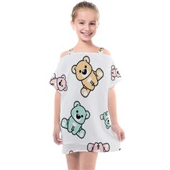 Bears Kids  One Piece Chiffon Dress by Sobalvarro