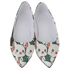 Seamless-cute-cat-pattern-vector Women s Low Heels by Sobalvarro