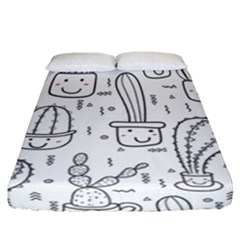 Cactus Fitted Sheet (california King Size) by Sobalvarro