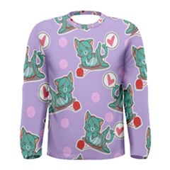 Playing cats Men s Long Sleeve Tee