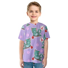 Playing cats Kids  Sport Mesh Tee