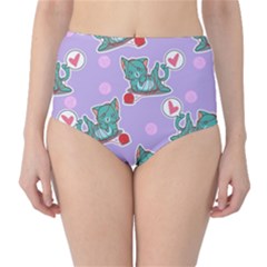 Playing Cats Classic High-waist Bikini Bottoms by Sobalvarro