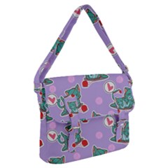 Playing cats Buckle Messenger Bag