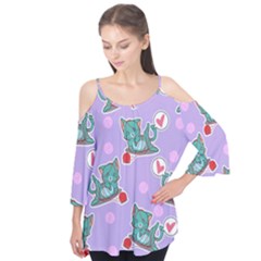 Playing cats Flutter Tees