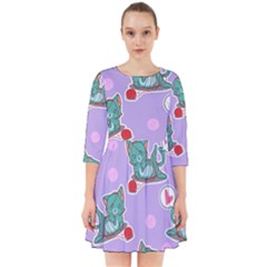 Playing cats Smock Dress