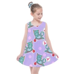 Playing Cats Kids  Summer Dress by Sobalvarro