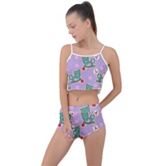 Playing cats Summer Cropped Co-Ord Set