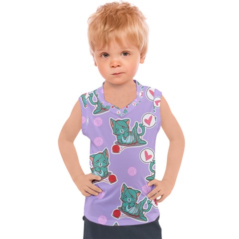 Playing Cats Kids  Sport Tank Top by Sobalvarro